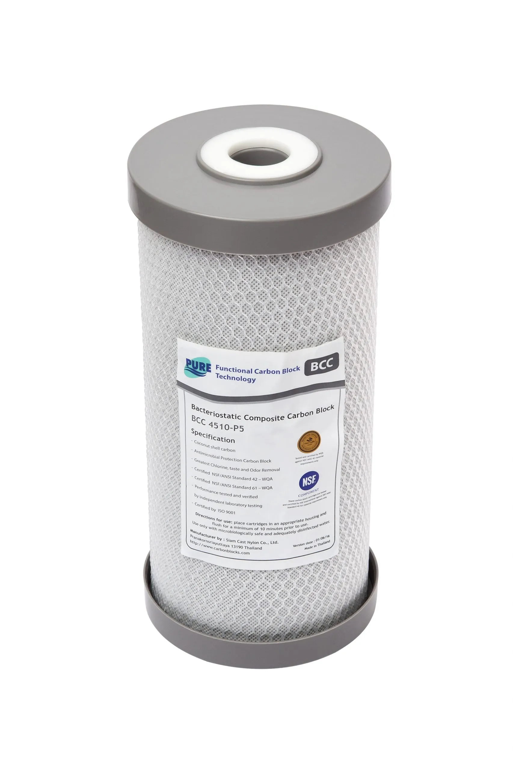 10" x 4.5 - 0.5 Micron Bacteriostatic Carbon Block