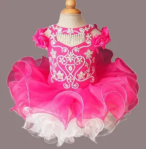 16 color -- National Glitz Off the Shoulder Flower Girl Pageant Dress size 1~4T