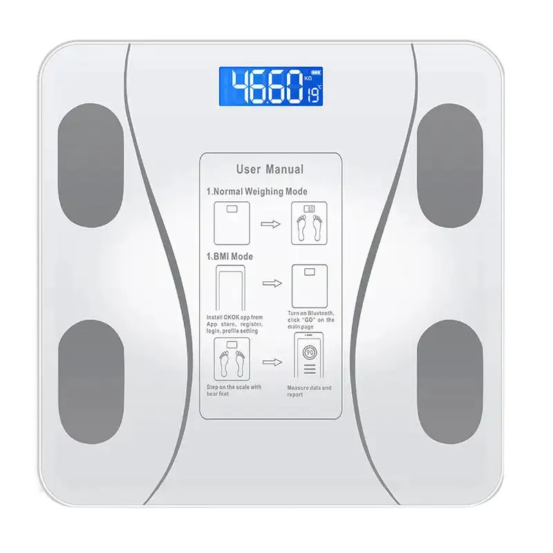 2 Pieces 180KG Digital electronic Smart Body fat scale