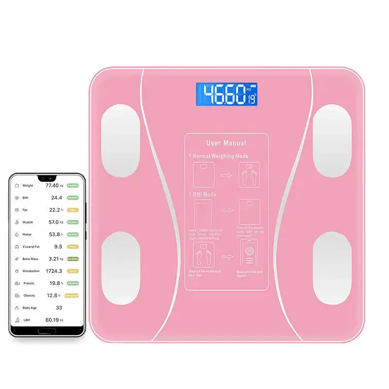 2 Pieces 180KG Digital electronic Smart Body fat scale