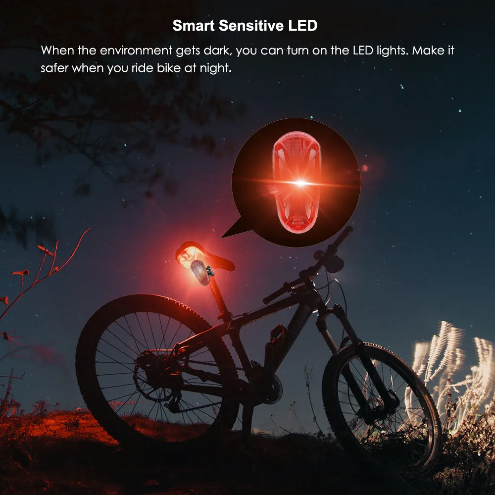 2G GPS Bike Bicycle LED Lamp Tracker Alarm System with SIM Card & 3 Month Standby Battery