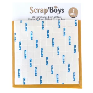 3D Foam Cubes 1 mm ScrapBoys SB-03