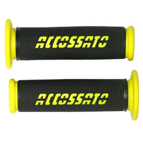 Accossato Racing Grips In Thermoplastic Rubber - Colors Available - (Not Drilled)