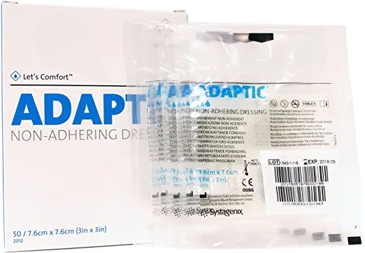 Adaptic Non-Adherent Dressing 3" x 3" (Pack of 5 Dressings)
