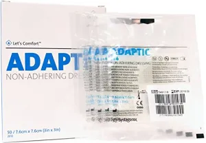 Adaptic Non-Adherent Dressing 3" x 3" (Pack of 5 Dressings)