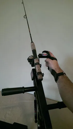 Air Shock Fish Fighting Rod Holder for Wheelchair Seat