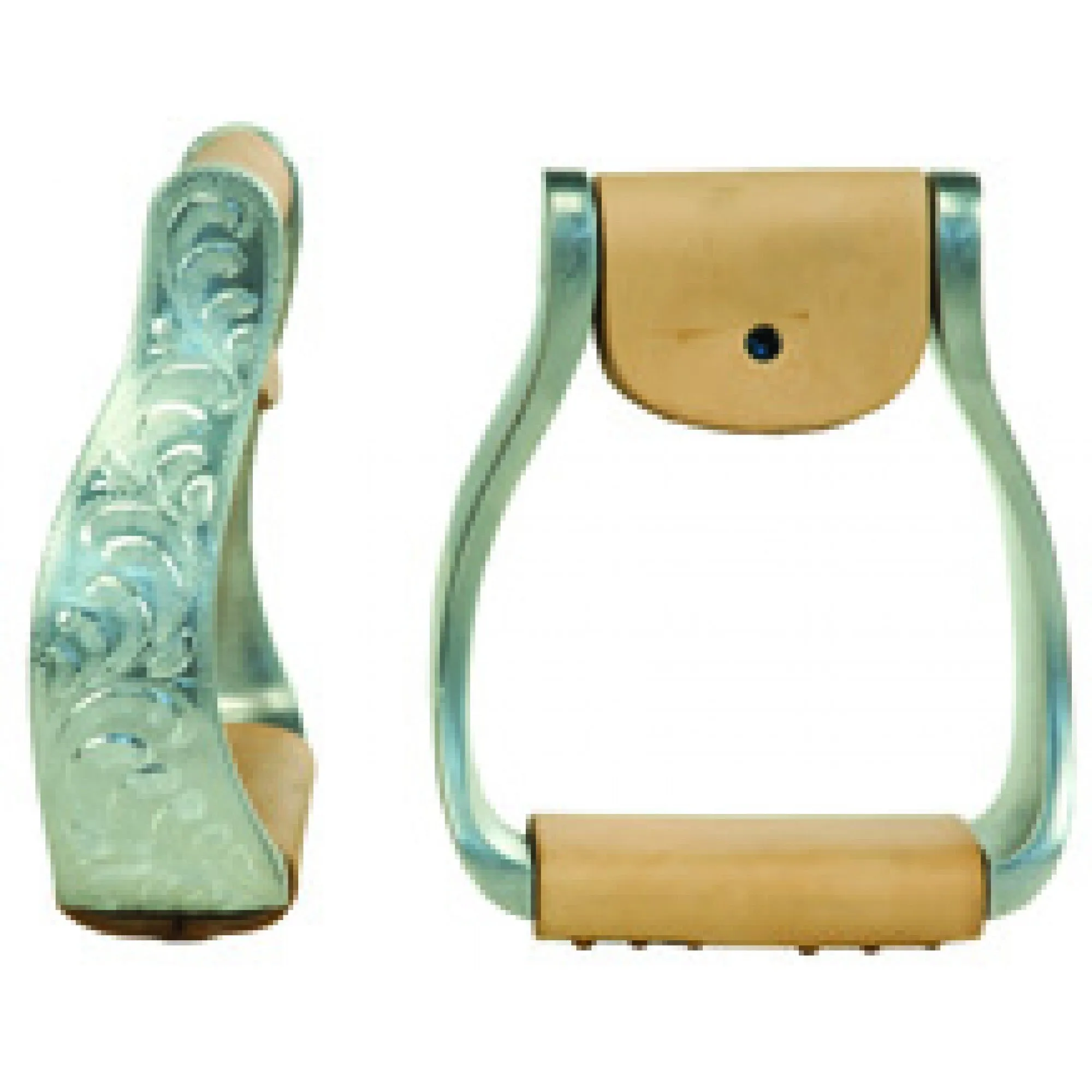 Aluminum Engraved Offset Stirrup