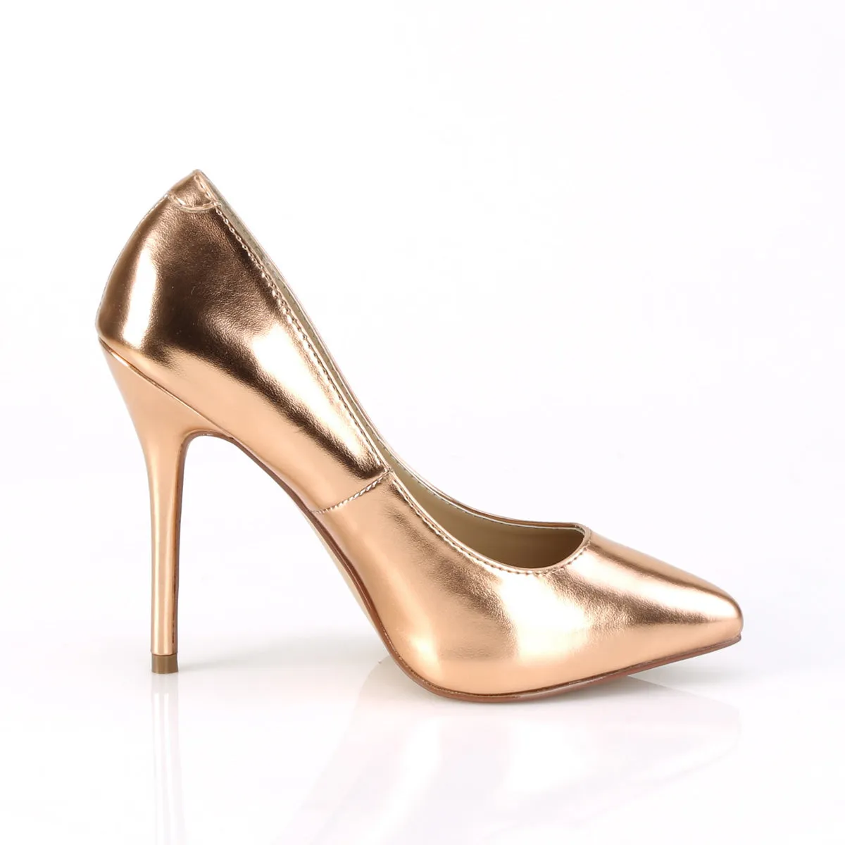 AMUSE-20  Rose Gold Metallic Pu