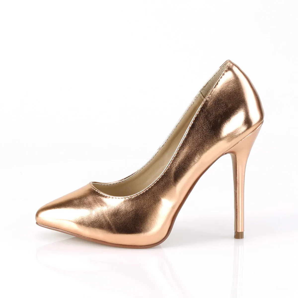 AMUSE-20  Rose Gold Metallic Pu