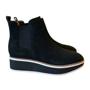 ANTONIO MELANI Brexton Suede Platform Sneaker Ankle Bootie EUC