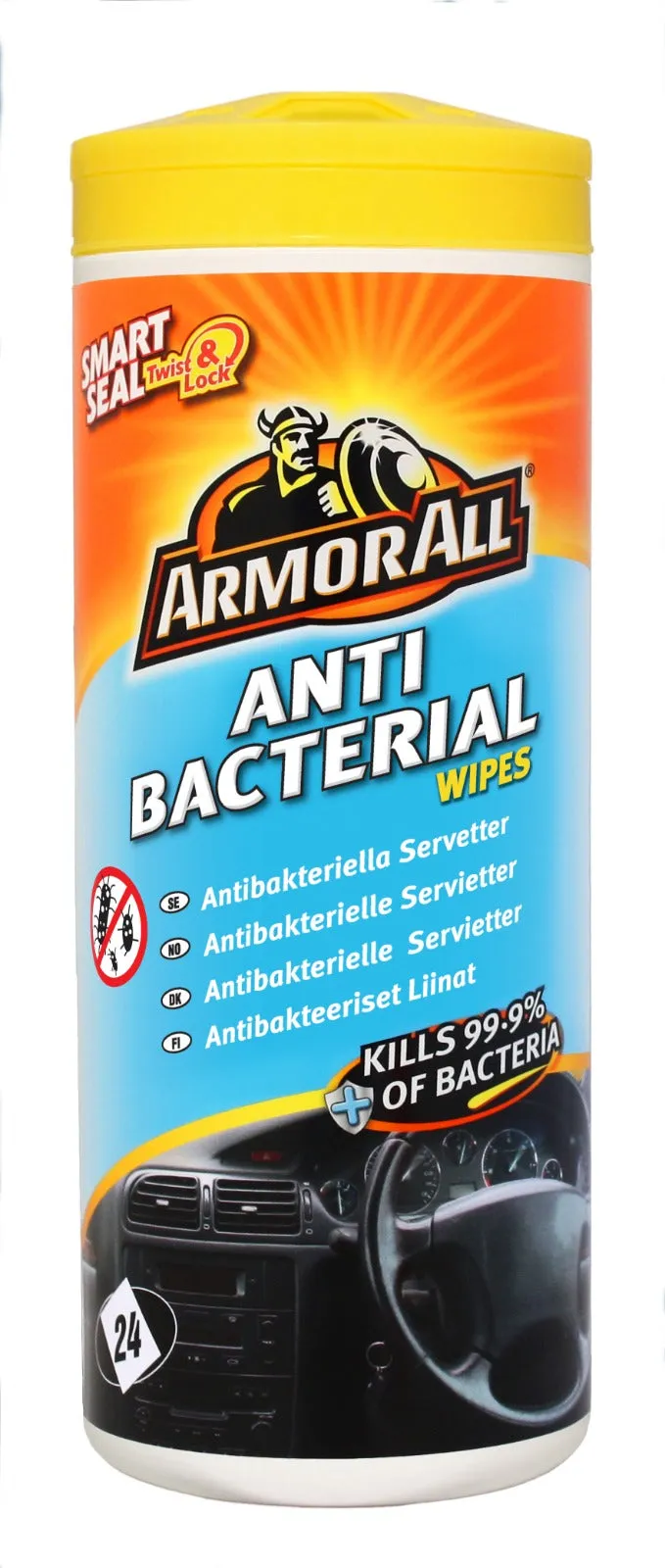 Armorall Anti-Bacterial Wipes 24CT
