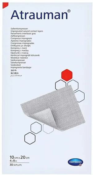 Atrauman Tulle Dressing 10cm x 20cm, Pack 30, 15