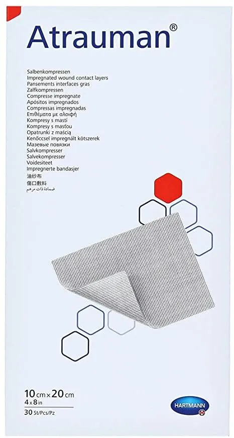Atrauman Tulle Dressing 10cm x 20cm, Pack 30, 15