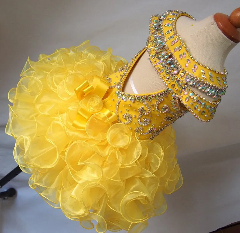 avalible in 16 color ---Infant/toddler/baby/children/kids Girl's glitz Pageant Dress 1~4T G225-1