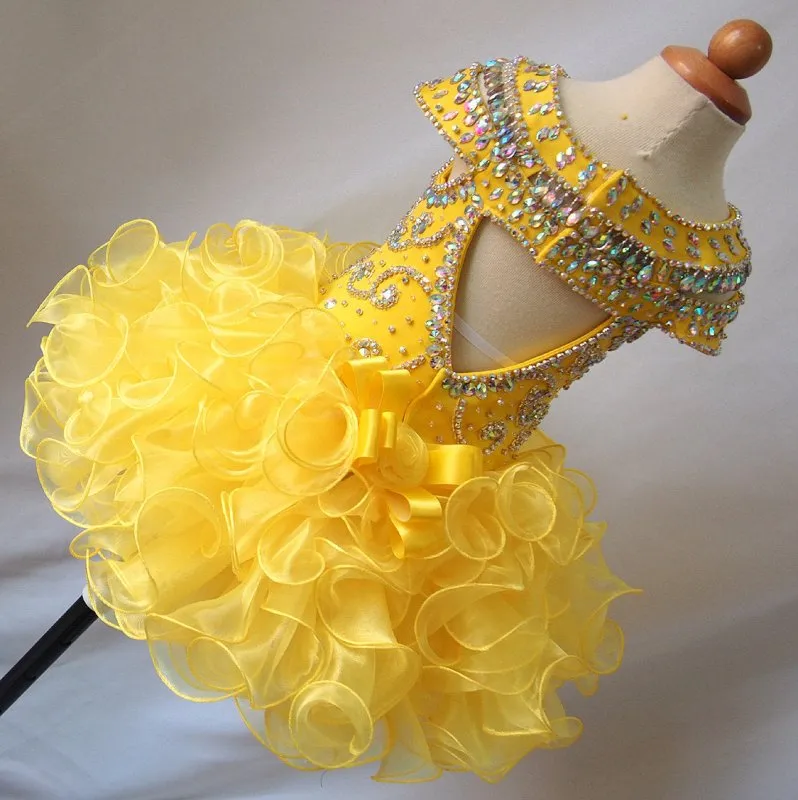 avalible in 16 color ---Infant/toddler/baby/children/kids Girl's glitz Pageant Dress 1~4T G225-1