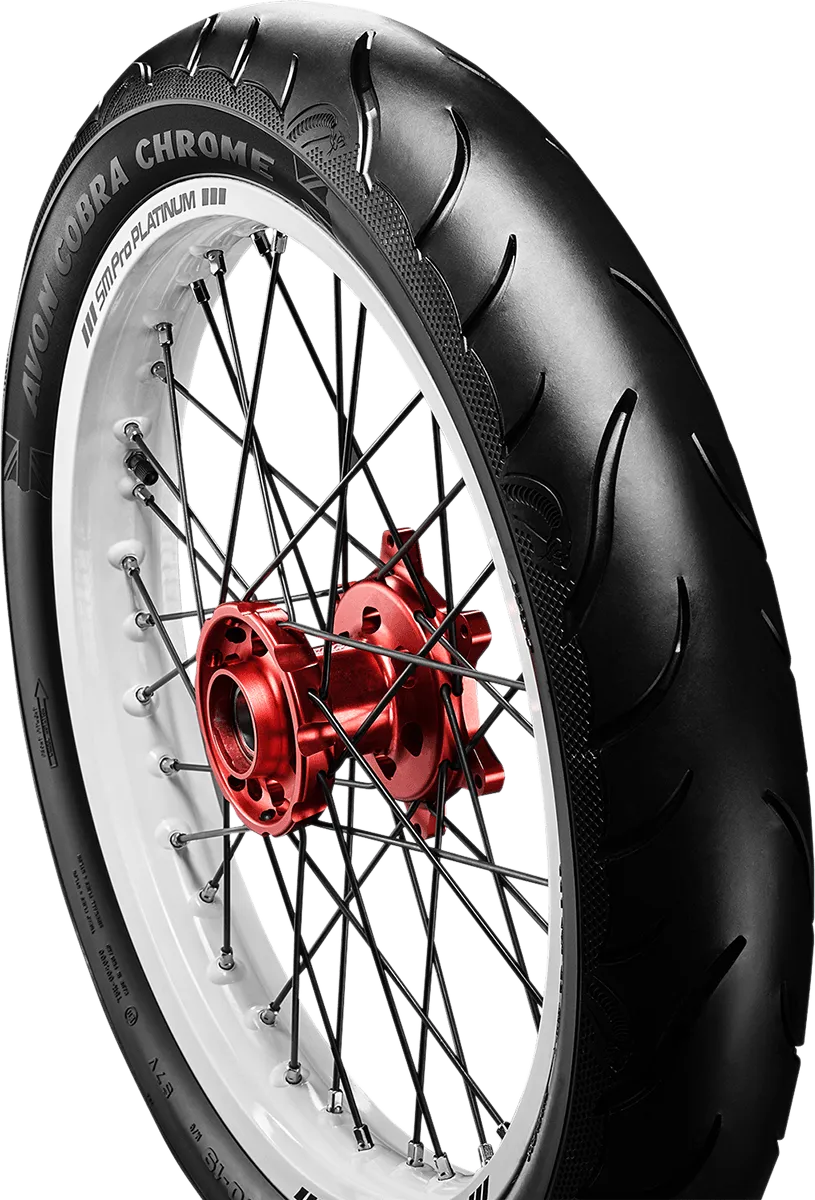 Avon Tyres 2120093 120/70-21 AV91 Cobra Chrome Front Avon Tire for Harley Davidson Motorcycles