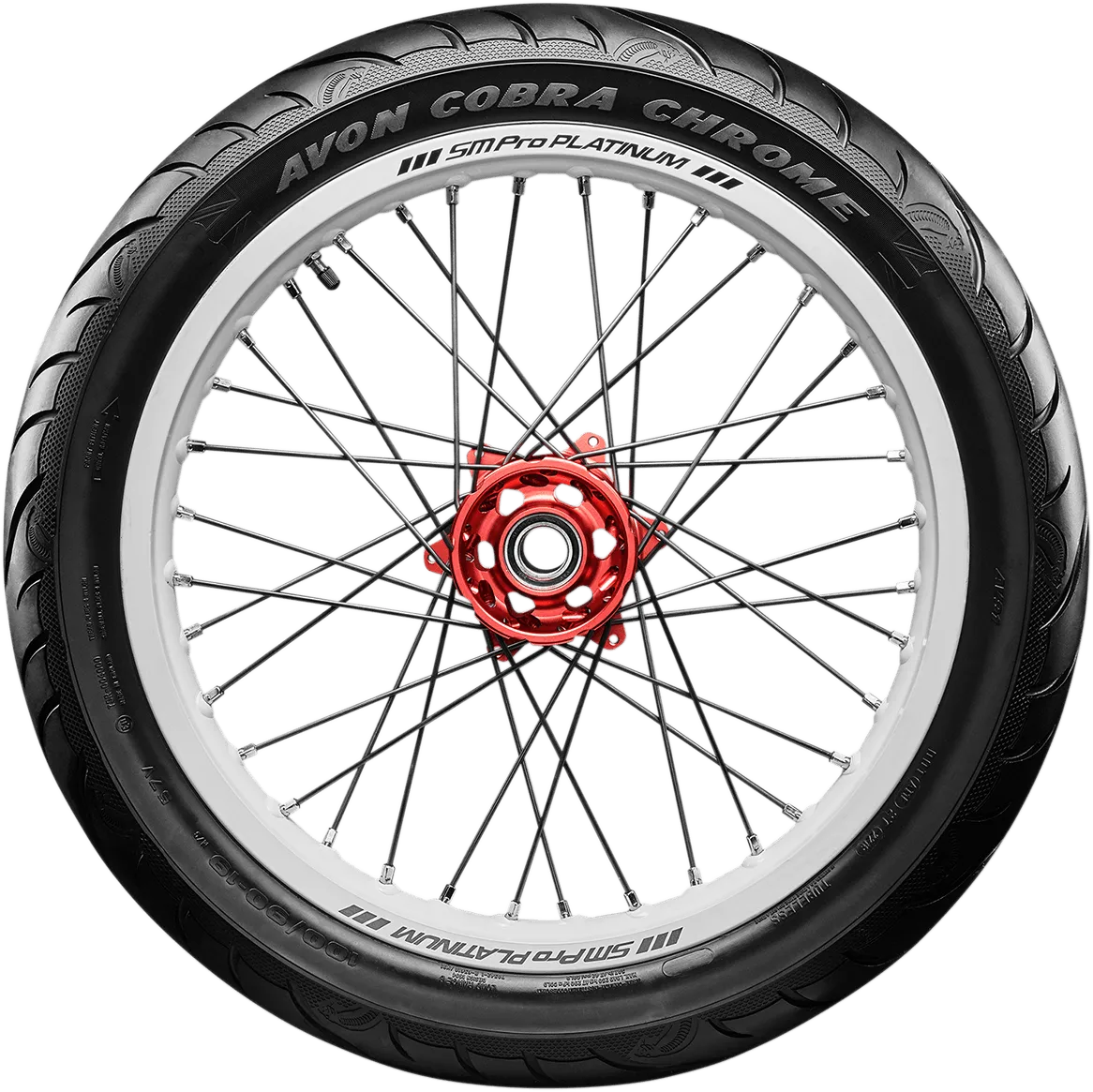 Avon Tyres 2120093 120/70-21 AV91 Cobra Chrome Front Avon Tire for Harley Davidson Motorcycles