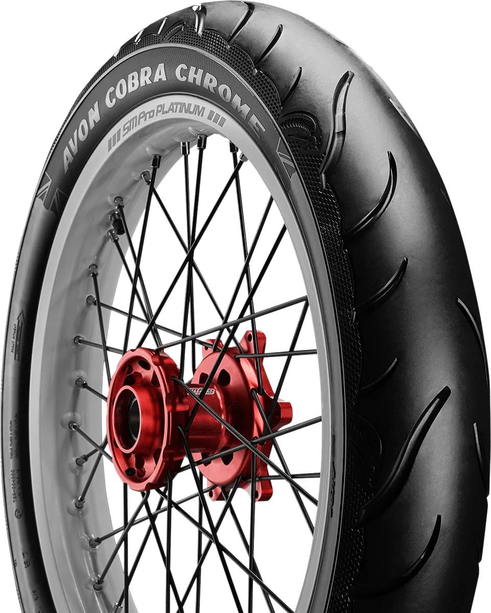 Avon Tyres 2120093 120/70-21 AV91 Cobra Chrome Front Avon Tire for Harley Davidson Motorcycles