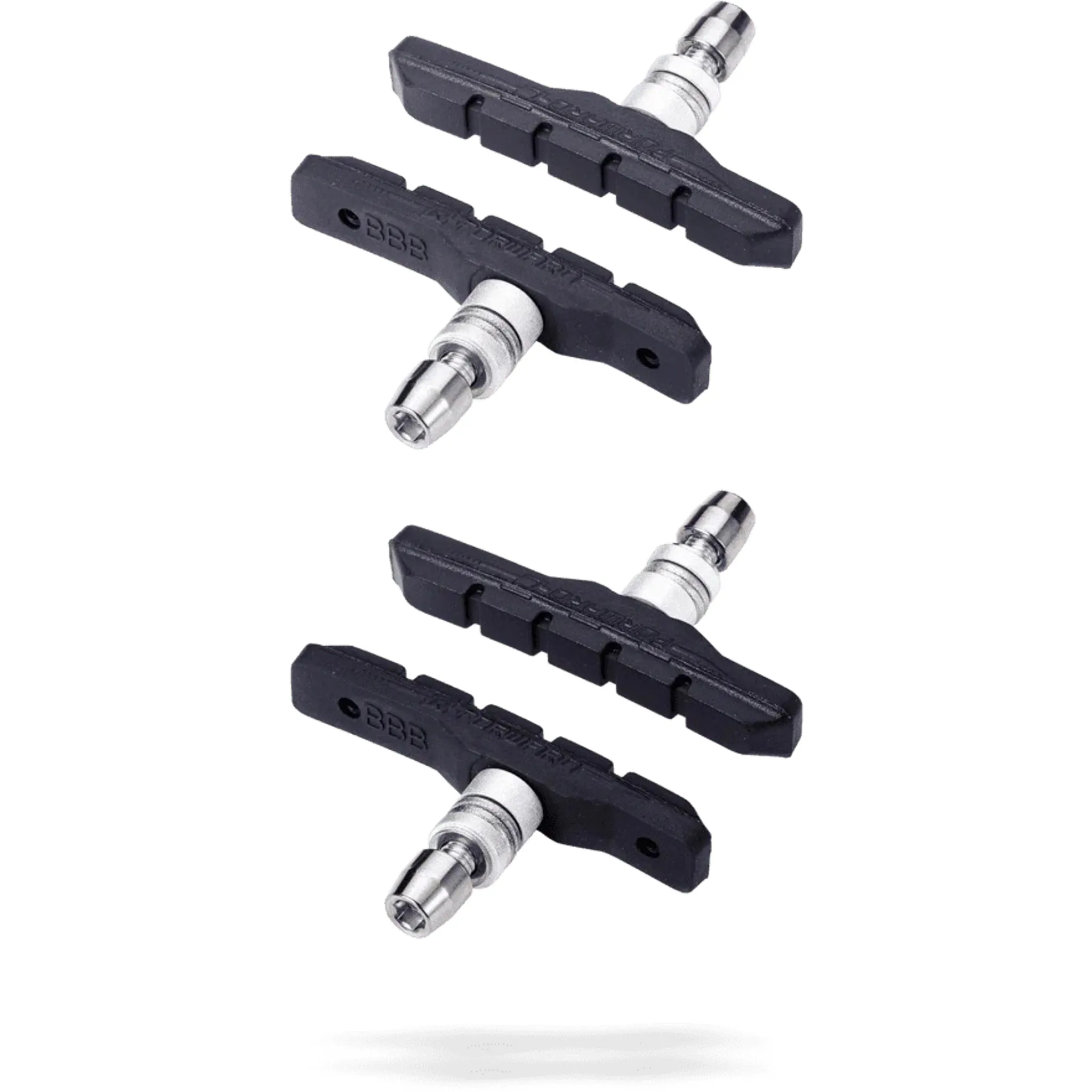 BBB 'VEESTOP' OEM BRAKEPADS ONE PIECE BLACK 2pr OEM PACK