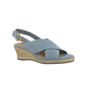 BELLA VITA Womens Light Blue 0.5 Platform Nadette Ii Wedge Espadrille Shoes 10 M