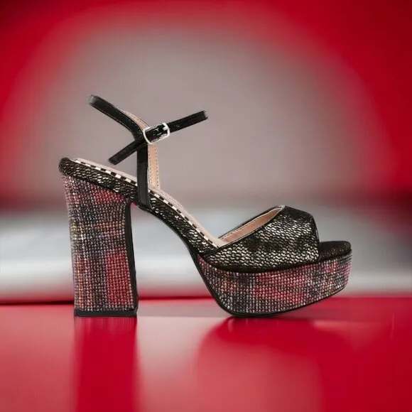 Betsey Johnson Alaia PLATFORM Sandal Womens Sz 8 NWT NEW in BOX $119