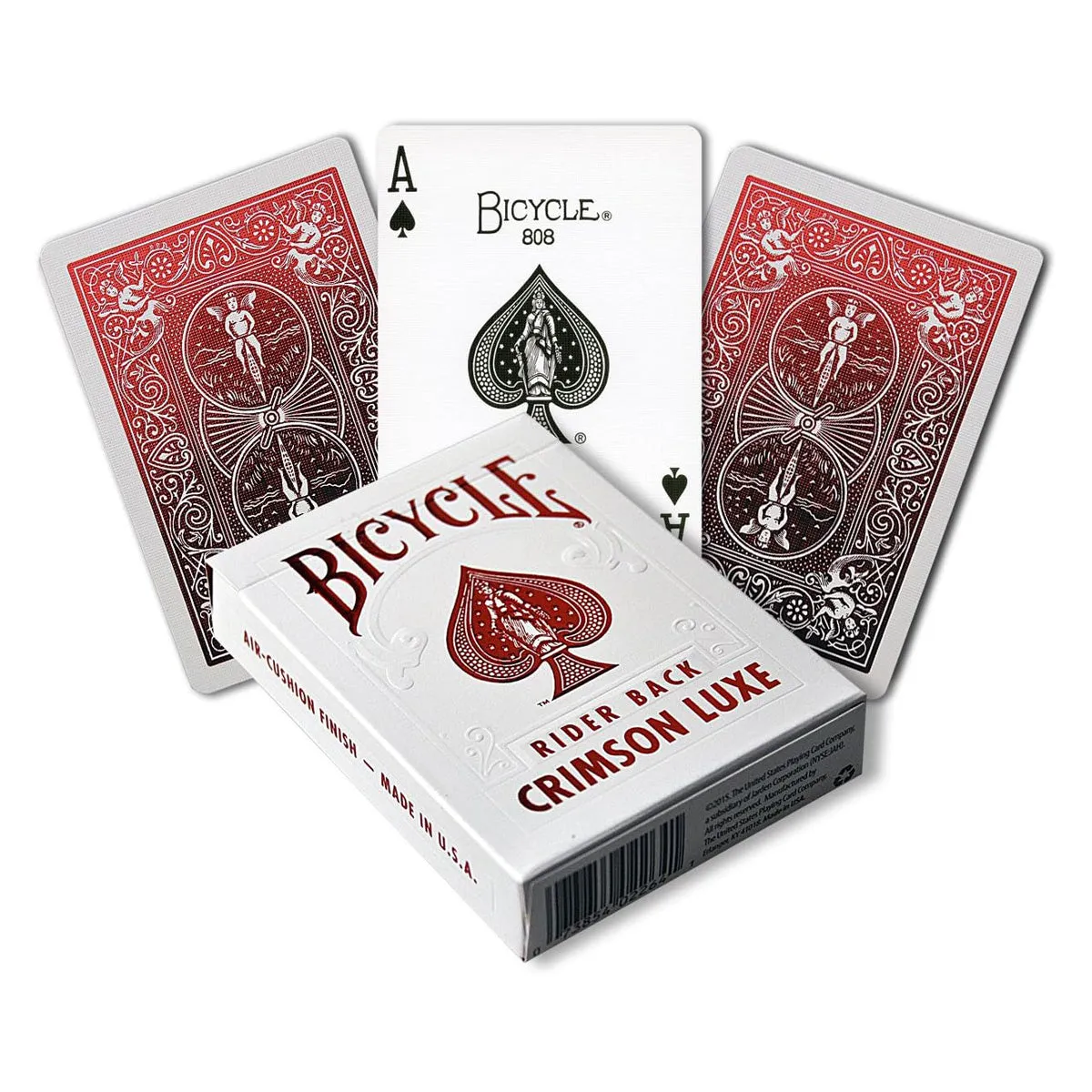 Bicycle Playing Cards - Metalluxe Deck (Crimson Red)
