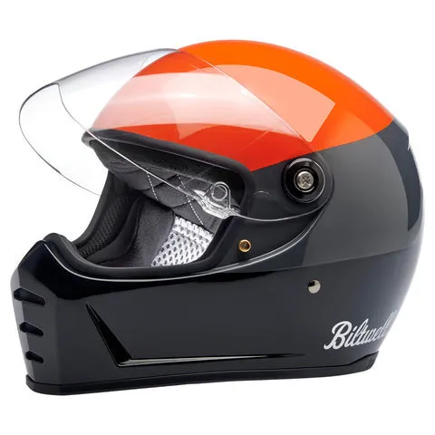 Biltwell - Lane Splitter Helmet - Gloss Orange/Gray/Black