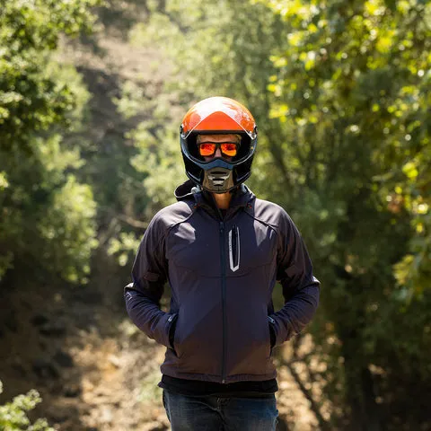 Biltwell - Lane Splitter Helmet - Gloss Orange/Gray/Black
