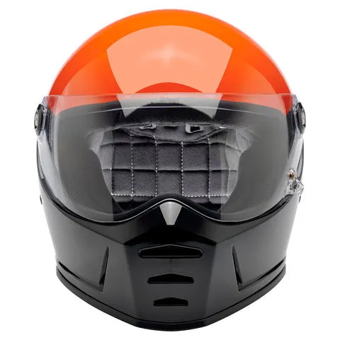 Biltwell - Lane Splitter Helmet - Gloss Orange/Gray/Black