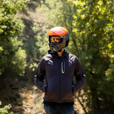 Biltwell - Lane Splitter Helmet - Gloss Orange/Gray/Black