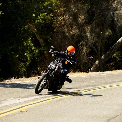 Biltwell - Lane Splitter Helmet - Gloss Orange/Gray/Black