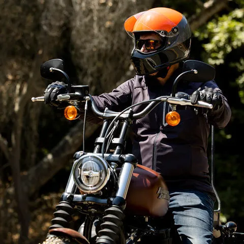 Biltwell - Lane Splitter Helmet - Gloss Orange/Gray/Black