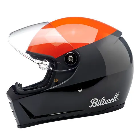 Biltwell - Lane Splitter Helmet - Gloss Orange/Gray/Black