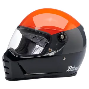 Biltwell - Lane Splitter Helmet - Gloss Orange/Gray/Black