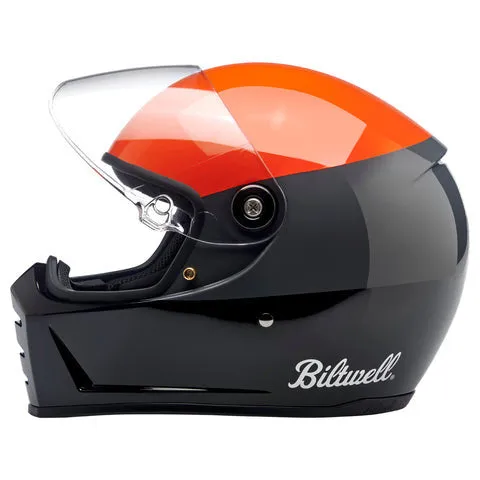 Biltwell - Lane Splitter Helmet - Gloss Orange/Gray/Black