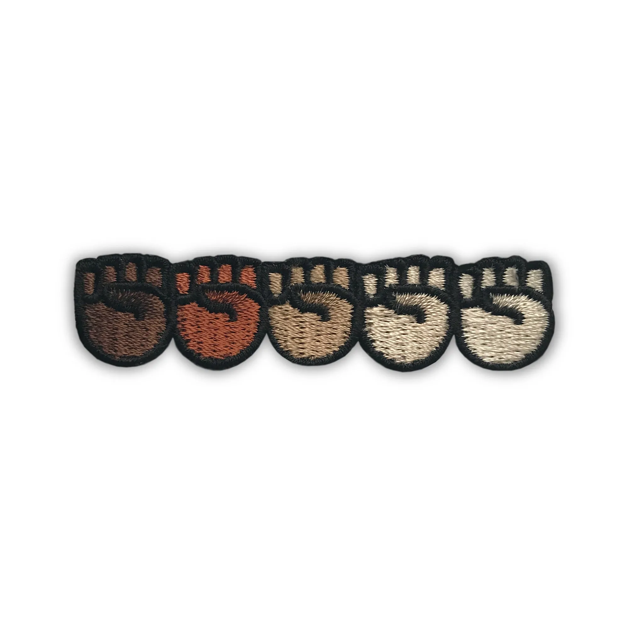 Black Lives Matter: Stand Together Raised Fists Iron On Patch