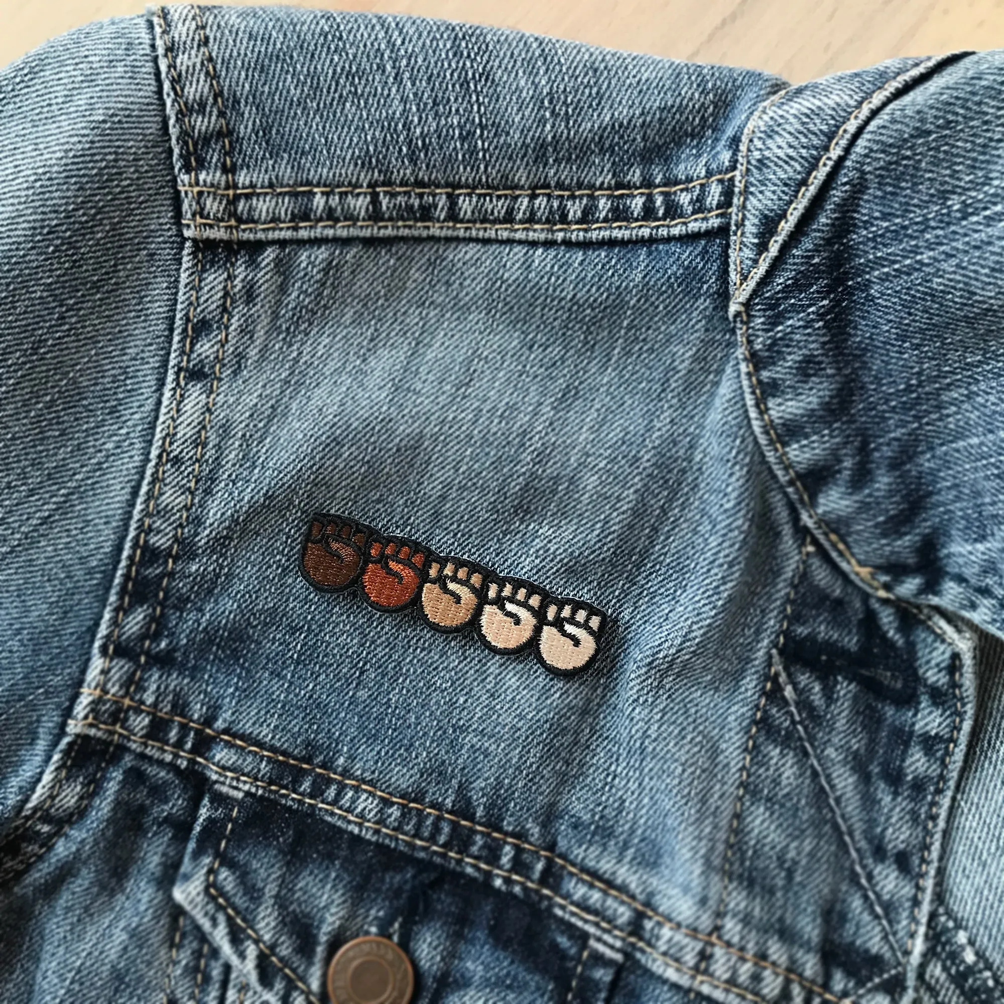 Black Lives Matter: Stand Together Raised Fists Iron On Patch