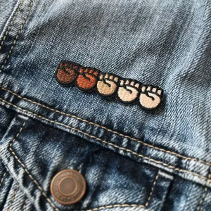 Black Lives Matter: Stand Together Raised Fists Iron On Patch