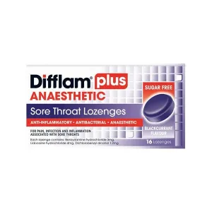 Blackcurrant Lozenges Plus Anaesthetic 16 lozenges