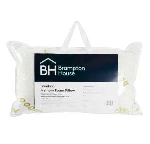 Brampton House Bamboo Memory Foam Pillow White