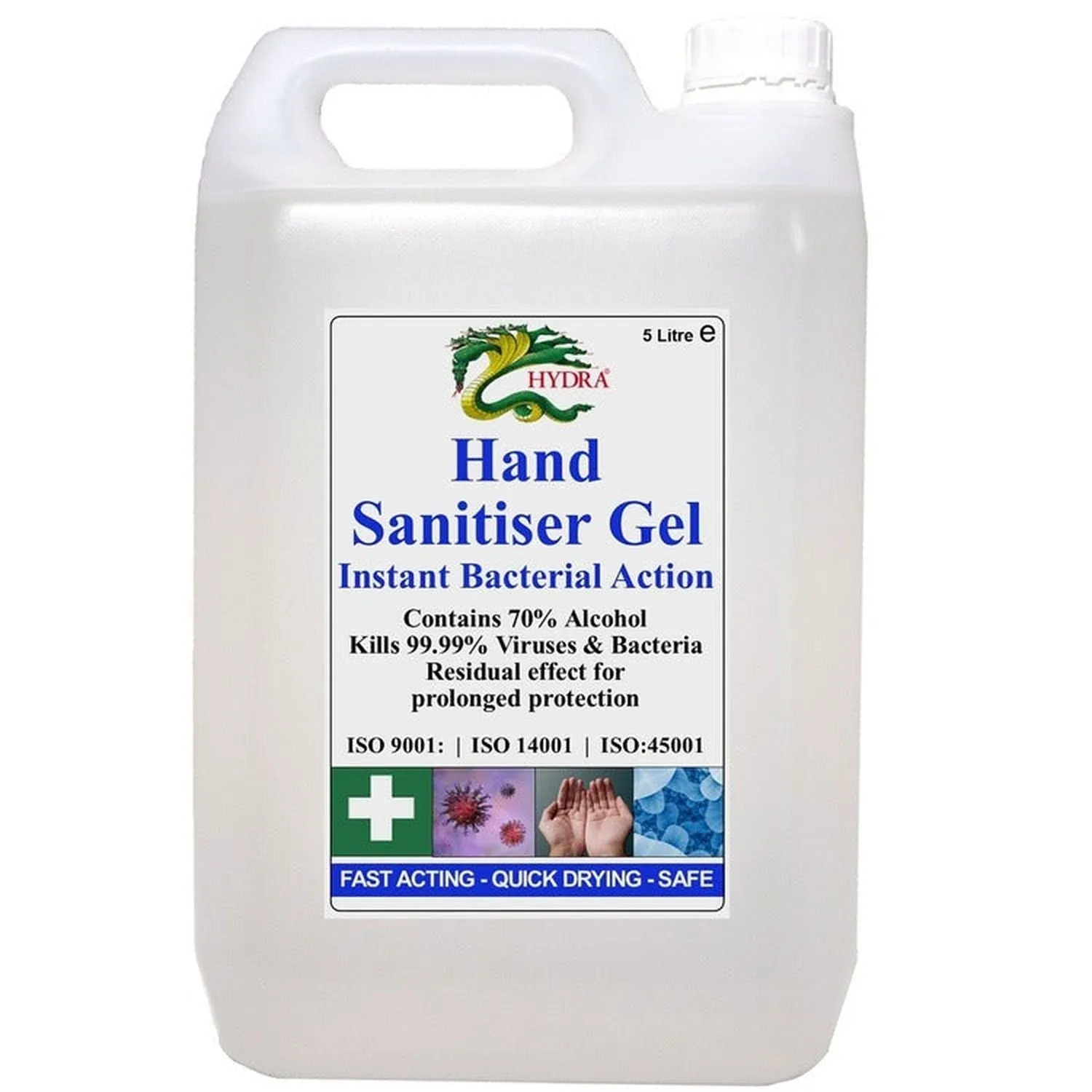 Bulk Pack Antibacterial Hand Sanitizer/Sanitiser Gel 70% Alc 5L - Bulk Buy Discounts
