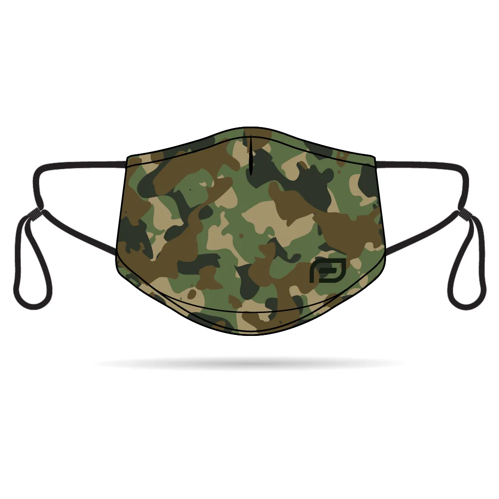 Camo Anti-Bacterial Reusable Mask 5 Pack