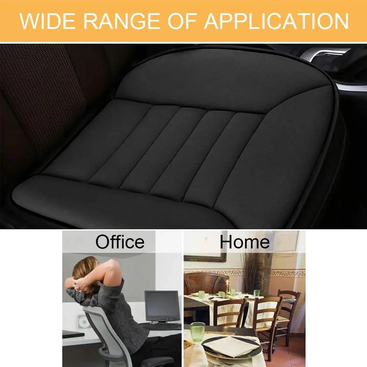 Car Seat Cushion with 1.2inch Comfort Memory Foam, Custom Logo For Your Cars, Seat Cushion for Car and Office Chair MC19989