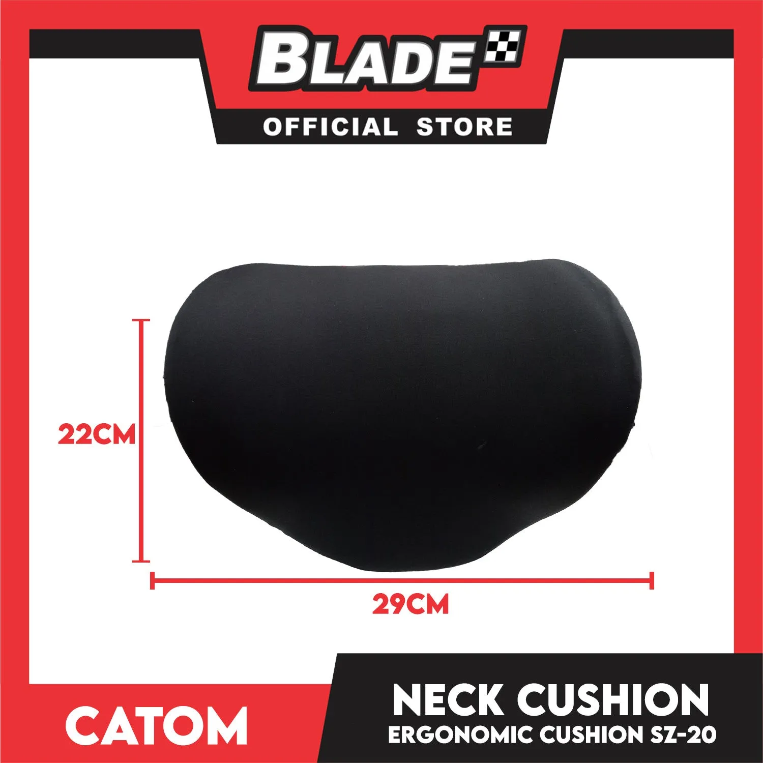 Catom Car Neck Headrest Cushion Memory Foam SZ-20 Ergononic Design