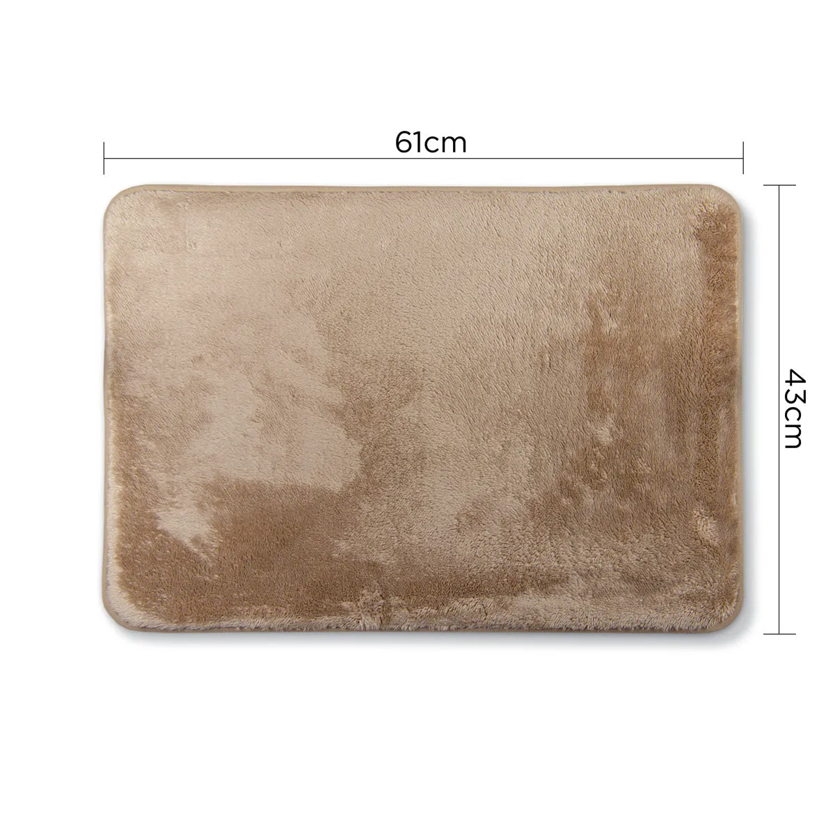 Charles Millen Signature Collection Amborse Memory Foam Anti-Slip Mat, Cuban Sand