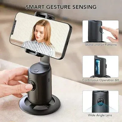 🔥Christmas Gift 360° Rotation Smart Auto Face Object Tracking Holder