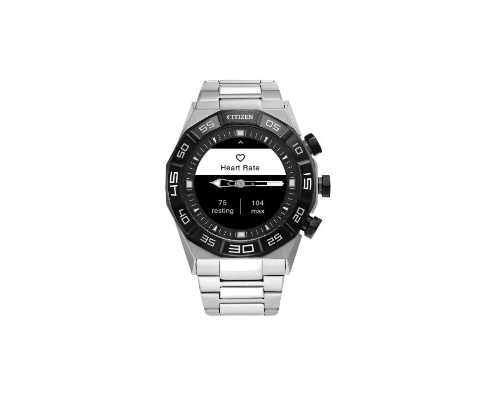 Citizen CZ Smart Hybrid Silver Stainless Steel Smart Watch 44MM JX2006-52E: Innovation Meets Classic Elegance