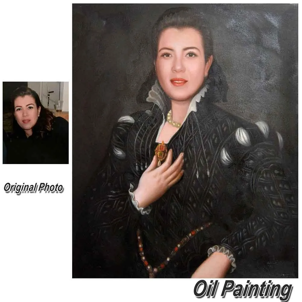 Classical painting 5 Persons-Hand Painted Oil Portrait