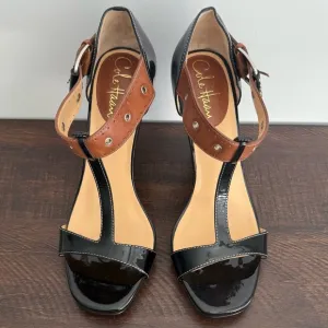Cole Haan T-Strap Patent Leather Heels 6.5 London Air
