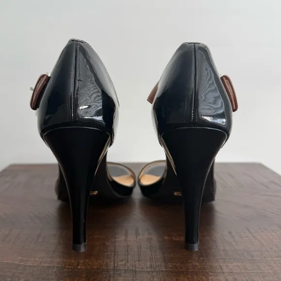 Cole Haan T-Strap Patent Leather Heels 6.5 London Air
